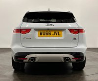USED 2016 66 JAGUAR F-PACE 3.0 D300 V6 S SUV 5dr Diesel Auto AWD Euro 6 (s/s) (300 ps) Striking Glacier Metaliic , Jet / Pimento Red Full Leather Interior, Cruise Control, Heated Seats , Meridan Sound ,  Power Tailgate, High Specification