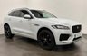 USED 2016 66 JAGUAR F-PACE 3.0 D300 V6 S SUV 5dr Diesel Auto AWD Euro 6 (s/s) (300 ps) Striking Glacier Metaliic , Jet / Pimento Red Full Leather Interior, Cruise Control, Heated Seats , Meridan Sound ,  Power Tailgate, High Specification