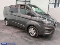 USED 2022 72 FORD TRANSIT CUSTOM 2.0 320 EcoBlue Limited Crew Van Auto L2 H1 Euro 6 (170 ps) OVER 200 VANS ON ONE SITE