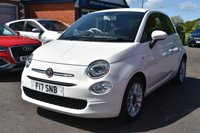 USED 2017 F FIAT 500 1.2 ECO Pop Star Hatchback 3dr Petrol Manual Euro 6 (s/s) (69 bhp) RAC WARRANTY