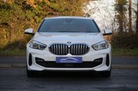 USED 2019 69 BMW 1 SERIES 1.5 118i M Sport Hatchback 5dr Petrol DCT Euro 6 (s/s) (140 ps) ALPINE WHITE PAINTWORK + RED LEATHER + HEATED SEATS