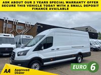 USED 2023 73 FORD TRANSIT 2.0 TDCI T350 LEADER ECOBLUE L4 H3 XLWB JUMBO H/ROOF RWD 130BHP. 73K MILES. SENSORS. AC. FINANCE. PX 1 OWNER. L4 JUMBO. 73K MLS. AIRCON. SENSORS. FINANCE.
