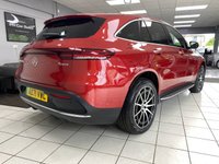 USED 2021 71 MERCEDES-BENZ EQC EQC 400 80kWh AMG Line SUV 5dr Electric Auto 4MATIC (408 ps) HYACINTH RED METALLIC / BLACK LEATHER TRIM / DUAL ZONE CLIMATE / HEATED ELECTRIC FRONT SEATS / ELECTRIC WINDOWS / POWERFOLD MIRRORS / CRUISE CONTROL / SPEED LIMITER / DRIVE MODE CONTROL / FRONT AND REAR SENSORS / REAR CAMERA / PARK ASSIST / SATNAV / DAB TUNER / BLUETOOTH / SMARTPHONE LINK / TOUCHSCREEN MEDIA / PRIVACY GLASS / 20" ALLOYS / TYPE 2 AND 3 PIN CHARGE CABLES / MERCEDES SERVICE HISTORY