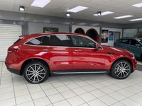 USED 2021 71 MERCEDES-BENZ EQC EQC 400 80kWh AMG Line SUV 5dr Electric Auto 4MATIC (408 ps) HYACINTH RED METALLIC / BLACK LEATHER TRIM / DUAL ZONE CLIMATE / HEATED ELECTRIC FRONT SEATS / ELECTRIC WINDOWS / POWERFOLD MIRRORS / CRUISE CONTROL / SPEED LIMITER / DRIVE MODE CONTROL / FRONT AND REAR SENSORS / REAR CAMERA / PARK ASSIST / SATNAV / DAB TUNER / BLUETOOTH / SMARTPHONE LINK / TOUCHSCREEN MEDIA / PRIVACY GLASS / 20" ALLOYS / TYPE 2 AND 3 PIN CHARGE CABLES / MERCEDES SERVICE HISTORY
