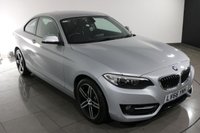 USED 2016 66 BMW 2 SERIES 1.5 218i Sport Coupe 2dr Petrol Manual Euro 6 (s/s) (136 ps) 6 stamp SERVICE HISTORY - 2 KEYS - 2 OWNERS