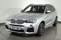 USED 2017 17 BMW X3 3.0 35d M Sport SUV 5dr Diesel Auto xDrive Euro 6 (s/s) (313 ps) 7 stamp SERVICE HISTORY - 2 KEYS