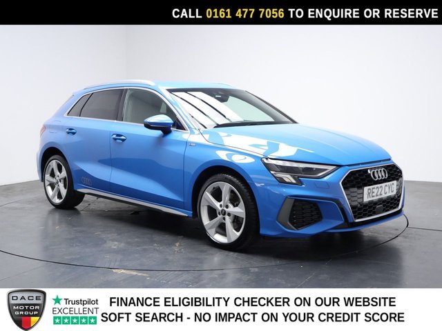 2022 AUDI A3 1.4 TFSIE 40 S LINE SPORTBACK 5DR PETROL PLUG IN HYBRID S... photo
