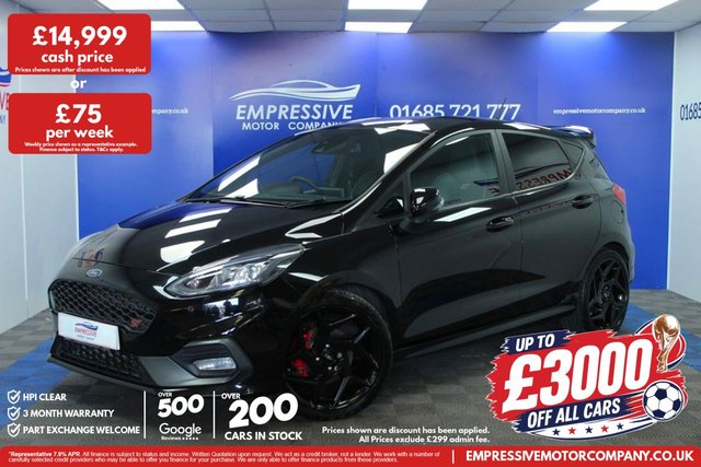 View our Ford Fiesta 1.5T EcoBoost ST-3 Hatchback 5dr Petrol Manual Euro 6 (s/s) (200 ps)
