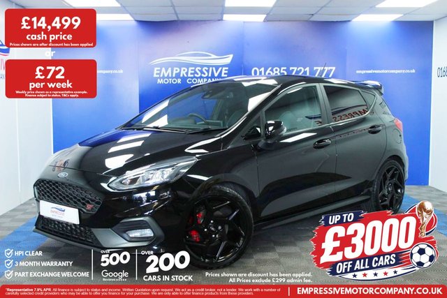 View our Ford Fiesta 1.5T EcoBoost ST-3 Hatchback 5dr Petrol Manual Euro 6 (s/s) (200 ps)