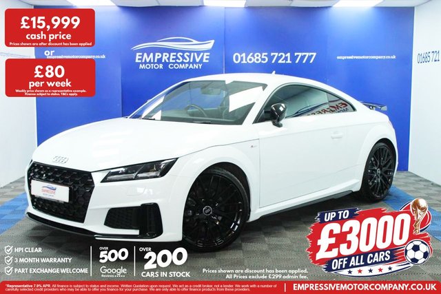 View our Audi TT 2.0 TFSI 40 Black Edition Coupe 3dr Petrol S Tronic Euro 6 (s/s) (197 ps)