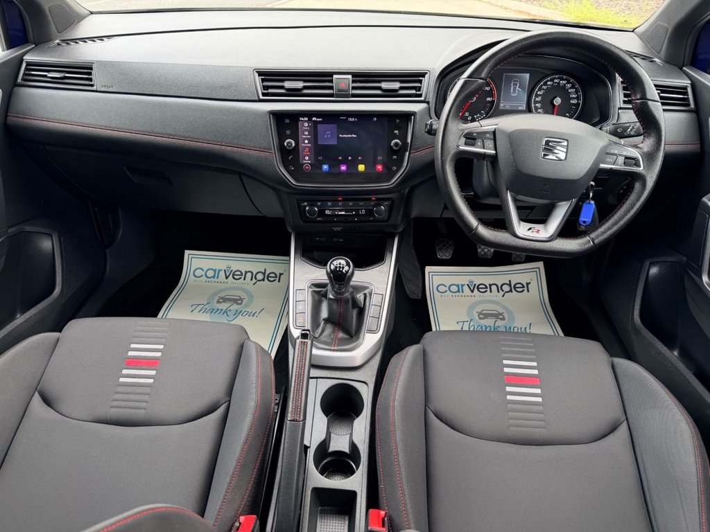 USED 2021 21 SEAT ARONA 1.0 TSI FR SUV 5dr Petrol Manual Euro 6 (s/s) (110 ps) 5 Services|1 Owner|SatNav|Sensors|Apple CarPlay/Android Auto|Cruise|