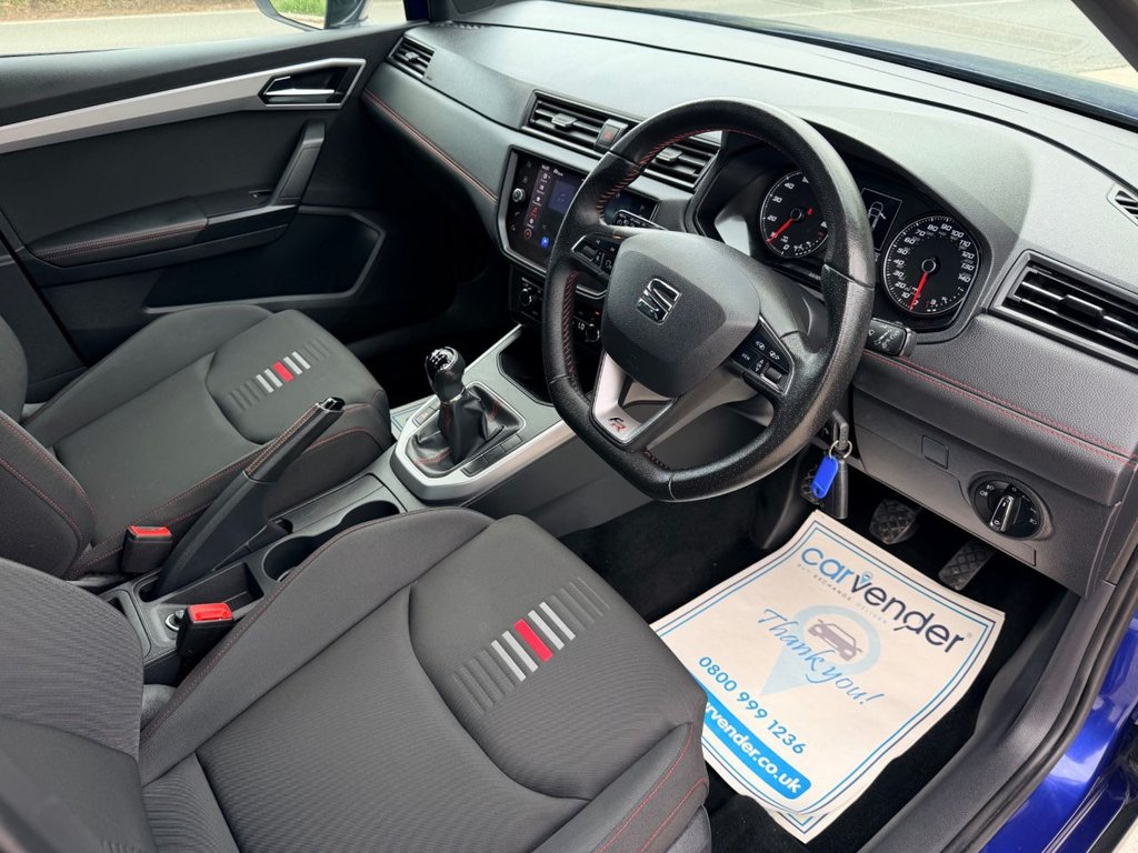 USED 2021 21 SEAT ARONA 1.0 TSI FR SUV 5dr Petrol Manual Euro 6 (s/s) (110 ps) 5 Services|1 Owner|SatNav|Sensors|Apple CarPlay/Android Auto|Cruise|