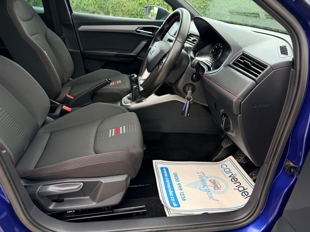 USED 2021 21 SEAT ARONA 1.0 TSI FR SUV 5dr Petrol Manual Euro 6 (s/s) (110 ps) 5 Services|1 Owner|SatNav|Sensors|Apple CarPlay/Android Auto|Cruise|