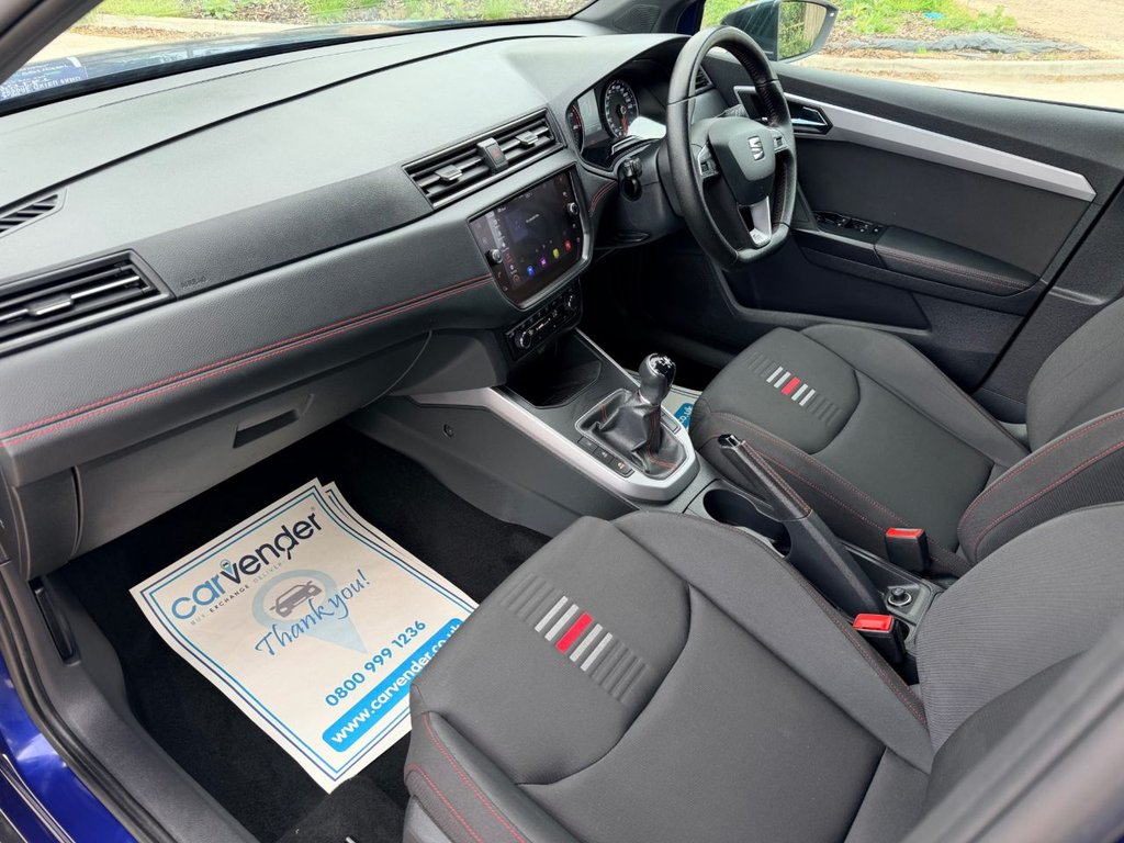 USED 2021 21 SEAT ARONA 1.0 TSI FR SUV 5dr Petrol Manual Euro 6 (s/s) (110 ps) 5 Services|1 Owner|SatNav|Sensors|Apple CarPlay/Android Auto|Cruise|