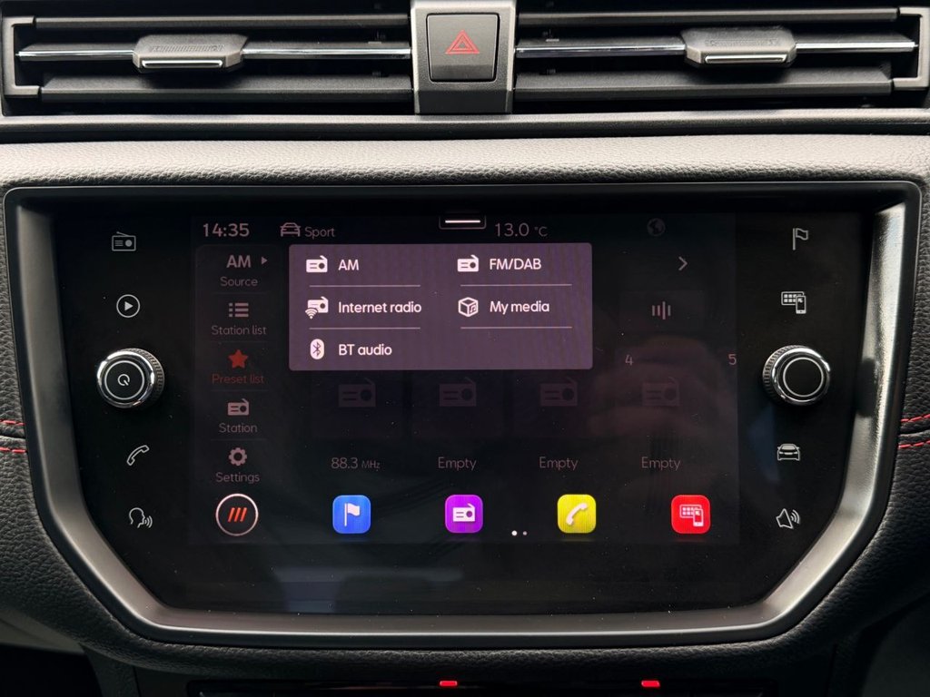 USED 2021 21 SEAT ARONA 1.0 TSI FR SUV 5dr Petrol Manual Euro 6 (s/s) (110 ps) 5 Services|1 Owner|SatNav|Sensors|Apple CarPlay/Android Auto|Cruise|