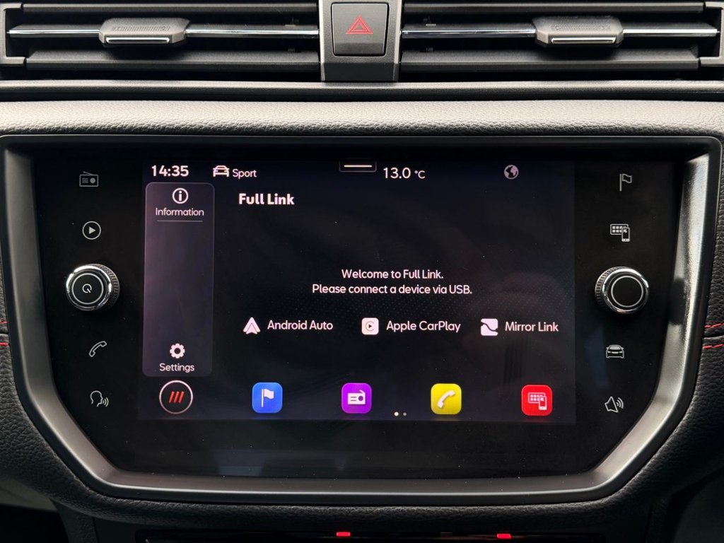 USED 2021 21 SEAT ARONA 1.0 TSI FR SUV 5dr Petrol Manual Euro 6 (s/s) (110 ps) 5 Services|1 Owner|SatNav|Sensors|Apple CarPlay/Android Auto|Cruise|