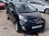 USED 2013 63 KIA PICANTO 1.25 2 Hatchback 5dr Petrol Auto Euro 5 (84 bhp) FULL SERVICE HISTORY + ILEZ + AUTO + LOW INSURANCE