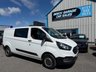 USED 2021 21 FORD TRANSIT CUSTOM 2.0 300 EcoBlue Leader Crew Van Double Cab 5dr Diesel Manual L2 H1 Euro 6 (s/s) (105 ps) 