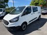 USED 2021 21 FORD TRANSIT CUSTOM 2.0 300 EcoBlue Leader Crew Van Double Cab 5dr Diesel Manual L2 H1 Euro 6 (s/s) (105 ps) 