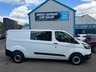 USED 2021 71 FORD TRANSIT CUSTOM 2.0 300 EcoBlue Leader Crew Van Double Cab 5dr Diesel Manual L2 H1 Euro 6 (s/s) (105 ps) 