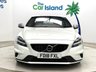 USED 2018 18 VOLVO V40 2.0 T3 R-Design Hatchback 5dr Petrol Manual Euro 6 (s/s) (152 ps) R-Design 152 BHP, Ice White with Heated Black Leather Seats, Sensus Sound System, Bluetooth, Touchscreen, Climate Control, Only 57000 Full S/ History
