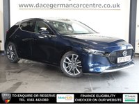 USED 2022 72 MAZDA MAZDA3 2.0 e-SKYACTIV-G MHEV Sport Lux Hatchback 5dr Petrol Manual Euro 6 (s/s) (122 ps) 1 OWNER FROM NEW, COMES WITH A FULL SERVICE HISTORY + SATELLITE NAVIGATION + HEAD UP DISPLAY + APPLE CARPLAY / ANDROID AUTO + REAR VIEW CAMERA + BLUETOOTH CONNECTIVITY INCLUDING MEDIA STREAMING + AUTOMATIC LED HEADLIGHTS + DAB DIGITAL RADIO + DUAL ZONE CLIMATE CONTROL + AIR CONDITIONING + LANE ASSIST + BLIND SPOT ASSIST + LEATHER MULTIFUNCTIONAL LEATHER STEERING WHEEL + FRONT AND REAR PARKING SENSORS + IN CAR ENTERTAINMENT WITH TOUCH SCREEN MEDIA DISPLAY + CRUISE CONTROL
