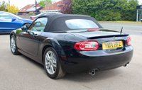 PRE-OWNED 2014 14 MAZDA MX-5 1.8i SE Convertible 2dr Petrol Manual Euro 5 (126 ps) Sparkling Black Metallic, Black Interior, 16" Alloy Wheels, Climate Control Air Conditioning, Upgraded JVC Music System With Apple CarPlay, Rear Spoiler, Remote Central Locking With Deadlocks, Electric Mirrors, Electric Windows, Remote Boot Release, Power Steering, Dynamic Stability Control, Stainless Steel Scuff Plates, Traction Control System, Tyre Pressure Monitoring System, Thatcham Category 1 alarm/Immobiliser, 2 Keys and Book Pack, Service History.