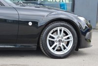 PRE-OWNED 2014 14 MAZDA MX-5 1.8i SE Convertible 2dr Petrol Manual Euro 5 (126 ps) Sparkling Black Metallic, Black Interior, 16" Alloy Wheels, Climate Control Air Conditioning, Upgraded JVC Music System With Apple CarPlay, Rear Spoiler, Remote Central Locking With Deadlocks, Electric Mirrors, Electric Windows, Remote Boot Release, Power Steering, Dynamic Stability Control, Stainless Steel Scuff Plates, Traction Control System, Tyre Pressure Monitoring System, Thatcham Category 1 alarm/Immobiliser, 2 Keys and Book Pack, Service History.