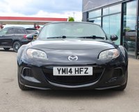 PRE-OWNED 2014 14 MAZDA MX-5 1.8i SE Convertible 2dr Petrol Manual Euro 5 (126 ps) Sparkling Black Metallic, Black Interior, 16" Alloy Wheels, Climate Control Air Conditioning, Upgraded JVC Music System With Apple CarPlay, Rear Spoiler, Remote Central Locking With Deadlocks, Electric Mirrors, Electric Windows, Remote Boot Release, Power Steering, Dynamic Stability Control, Stainless Steel Scuff Plates, Traction Control System, Tyre Pressure Monitoring System, Thatcham Category 1 alarm/Immobiliser, 2 Keys and Book Pack, Service History.
