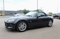 PRE-OWNED 2014 14 MAZDA MX-5 1.8i SE Convertible 2dr Petrol Manual Euro 5 (126 ps) Sparkling Black Metallic, Black Interior, 16" Alloy Wheels, Climate Control Air Conditioning, Upgraded JVC Music System With Apple CarPlay, Rear Spoiler, Remote Central Locking With Deadlocks, Electric Mirrors, Electric Windows, Remote Boot Release, Power Steering, Dynamic Stability Control, Stainless Steel Scuff Plates, Traction Control System, Tyre Pressure Monitoring System, Thatcham Category 1 alarm/Immobiliser, 2 Keys and Book Pack, Service History.