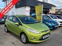 USED 2009 52 FORD FIESTA 1.4 Zetec Hatchback 5dr Petrol Manual (133 g/km, 94 bhp) NICE LITTLE 5 DOOR FIESTA + 1 OWNER + SERVICE HISTORY + FRESH SERVICE + NEW MOT + CLEAN CONDITION THROUGHOUT + METALLIC GREEN COLOUR + SPEC INCLUDES ALLOY WHEELS, CLOTH INTERIOR, ISOFIX, HEATED WINDSCREEN, ELECTRIC MIRRORS AND WINDOWS, MULTI FUNCTION STEERING WHEEL, BLUETOOTH, A/C + 3 MONTHS WARRANTY + 12 MONTHS AA BREAKDOWN COVER INCLUDED