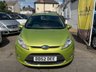 USED 2009 52 FORD FIESTA 1.4 Zetec Hatchback 5dr Petrol Manual (133 g/km, 94 bhp) NICE LITTLE 5 DOOR FIESTA + 1 OWNER + SERVICE HISTORY + FRESH SERVICE + NEW MOT + CLEAN CONDITION THROUGHOUT + METALLIC GREEN COLOUR + SPEC INCLUDES ALLOY WHEELS, CLOTH INTERIOR, ISOFIX, HEATED WINDSCREEN, ELECTRIC MIRRORS AND WINDOWS, MULTI FUNCTION STEERING WHEEL, BLUETOOTH, A/C + 3 MONTHS WARRANTY + 12 MONTHS AA BREAKDOWN COVER INCLUDED