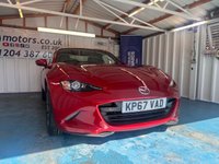 USED 2017 67 MAZDA MX-5 RF 2.0 SKYACTIV-G Sport Nav Convertible 2dr Petrol Manual Euro 6 (160 ps)+2 KEYS+2 FORMER KEEPERS+NAV+HISTORY+FULL LEATHER SEATS+CLIMATE+PARK CONTROL+BLUETOOTH+MEDIA+DAB+ALLOYS+CRUISE+HEATED SEATS+ 2 KEYS+2 FORMER KEEPERS+NAV+HISTORY+FULL LEATHER SEATS+CLIMATE+PARK CONTROL+BLUETOOTH+MEDIA+DAB+ALLOYS+CRUISE+HEATED SEATS+HPI CLEAR