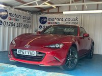 USED 2017 67 MAZDA MX-5 RF 2.0 SKYACTIV-G Sport Nav Convertible 2dr Petrol Manual Euro 6 (160 ps)+2 KEYS+2 FORMER KEEPERS+NAV+HISTORY+FULL LEATHER SEATS+CLIMATE+PARK CONTROL+BLUETOOTH+MEDIA+DAB+ALLOYS+CRUISE+HEATED SEATS+ 2 KEYS+2 FORMER KEEPERS+NAV+HISTORY+FULL LEATHER SEATS+CLIMATE+PARK CONTROL+BLUETOOTH+MEDIA+DAB+ALLOYS+CRUISE+HEATED SEATS+HPI CLEAR
