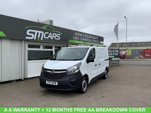 2017 VAUXHALL VIVARO 1.6 CDTI 2900 ECOFLEX PANEL VAN 5DR DIESEL MANUAL L1 H1 EURO... photo