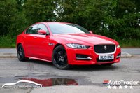 USED 2019 19 JAGUAR XE 2.0i GPF R-Sport Saloon 4dr Petrol Auto Euro 6 (s/s) (200 ps) CALDERA RED PAINTWORK + REVERSE CAMERA + HEATED SEATS + CARPLAY
