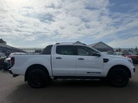 USED 2023 23 FORD RANGER 2.0 EcoBlue Wildtrak Pickup Double Cab 4dr Diesel Auto 4WD Euro 6 (s/s) (213 ps) A REALLY STRIKING ADDITION TO OUR FORECOURT FINISHED IN EVER POPULAR WHITE PAINT+JUST 1 OWNER FROM NEW+4 WHEEL DRIVE+DIESEL+AUTOMATIC+ULEZ COMPLIANT+REAR VIEW CAMERA+LOAD LINER+TOW BAR+SIDE STEPS+FULL LEATHER INTERIOR+SATELLITE NAVIGATION+PARK ASSIST+AIR CONDITIONING+ALLOY WHEELS+1 FULL YEARS MOT PRIOR TO COLLECTION+PLUS VAT+CALL NOW TO SECURE A VIEWING+NOT TO BE MISSED!!!!!!!!!!!!!!!!!!!!!!!!