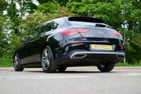 USED 2022 71 MERCEDES-BENZ CLA 1.3 CLA200 AMG Line Shooting Brake 5dr Petrol 7G-DCT Euro 6 (s/s) (163 ps) COSMOS BLACK METALLIC PAINTWORK + REVERSE CAMERA + HEATED SEATS