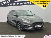 USED 2021 21 FORD FOCUS 2.3T EcoBoost ST Hatchback 5dr Petrol Auto Euro 6 (s/s) (280 ps) PANORAMIC ROOF | PARK SENSOR