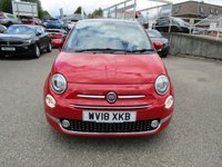 USED 2018 18 FIAT 500 1.2 Lounge Hatchback 3dr Petrol Manual Euro 6 (s/s) (69 bhp) GREAT EXAMPLE OF THIS CHIC SMALL HATCH,,,,LOW INSURANCE,,,,GREAT ECONOMY,,,,SERVICE HISTORY,,,,NEW M.O.T AND SERVICE BEFORE COLLECTION,,,,PARTS AND LABOUR WARRANTY INCLUDED.