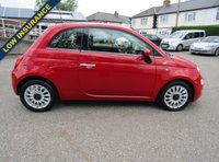 USED 2018 18 FIAT 500 1.2 Lounge Hatchback 3dr Petrol Manual Euro 6 (s/s) (69 bhp) GREAT EXAMPLE OF THIS CHIC SMALL HATCH,,,,LOW INSURANCE,,,,GREAT ECONOMY,,,,SERVICE HISTORY,,,,NEW M.O.T AND SERVICE BEFORE COLLECTION,,,,PARTS AND LABOUR WARRANTY INCLUDED.
