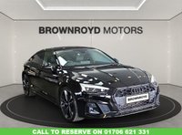USED 2022 71 AUDI A5 2.0 TFSI 35 Black Edition Sportback 5dr Petrol S Tronic Euro 6 (s/s) (150 ps) R-CAM+VIRTUAL COCKPIT++CARPLAY