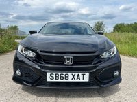 USED 2019 68 HONDA CIVIC 1.0 VTEC Turbo SR Hatchback 5dr Petrol Manual Euro 6 (s/s) (126 ps) *NEW TIMING BELT & WATER PUMP* + FANTASTIC SERVICE HISTORY + GARMIN SAT NAV + PRIVACY GLASS + FINISHED IN CRYSTAL BLACK + LANE ASSIST + PARKING SENSORS FRONT & REAR WITH REAR PARKING CAMERA + DAB RADIO + BLUETOOTH + TRAFFIC SIGN RECOGNITION + DUAL ZONE CLIMATE CONTROL WITH AIR CON + INTELLIGENT ADAPTIVE CRUISE CONTROL + RAIN SENSING WINDSCREEN WIPERS + 17' ALLOY WHEELS WITH TPMS