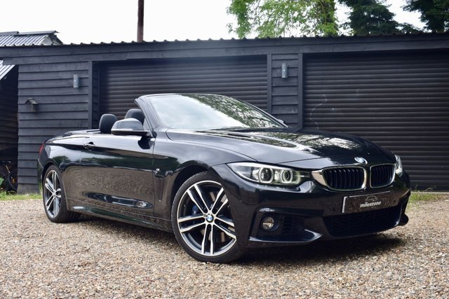 2018 68 BMW 4 Series 3.0 440i GPF M Sport Convertible 2dr Petrol Auto Euro 6 | 2 KEYS | ELECTRIC MEMORY SEATS | LOW MILES | HEATED SEATS | CLIMATE CONTROL | FULL LEATHER | FULL I DRIVE SERVICE HISTORY | HARMON KARDON SOUND SYSTEM | HEADS UP DISPLAY | HEATED STEERING WHEEL  