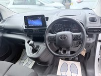 USED 2023 72 TOYOTA PROACE CITY White 1.5 BlueHDi Icon panel van, 86,000 miles, Euro 6, 6-Speed manual, A/C, 8in Touchscreen, Rear Camera, Bluetooth, Cruise. Plus VAT @ 20%! This 2023 Toyota PROACE CITY is a standout choice, having been owned by just one careful keeper. This Icon Short Panel Van SWB Euro 6 (s/s) 5dr model boasts a 1.5L BlueHDi diesel engine and meets Euro 6 emissions standards. It comes with a 3 month warranty and a full 12 months MOT will be provided on purchase. The last service was completed on 31st October 2025 at 75,402 miles. Inside, you'll find manual air conditioning, Bluetooth connectivity, and an 8in multimedia screen compatible with Andro