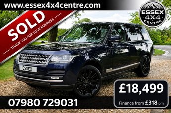 2017 LAND ROVER RANGE ROVER VOGUE 3.0 TDV6 AUTOMATIC 4X4 TURBO DIESEL EURO 6 SOLD