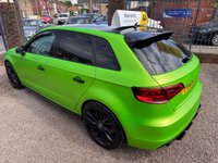 USED 2014 14 AUDI S3 2.0 TFSI Sportback 5dr Petrol S Tronic quattro Euro 6 (s/s) (300 ps) CHERISHED EXAMPLE, BIG SPEC CAR , STUNNING EXAMPLE, LIME GREEN WRAP