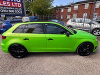 USED 2014 14 AUDI S3 2.0 TFSI Sportback 5dr Petrol S Tronic quattro Euro 6 (s/s) (300 ps) CHERISHED EXAMPLE, BIG SPEC CAR , STUNNING EXAMPLE, LIME GREEN WRAP
