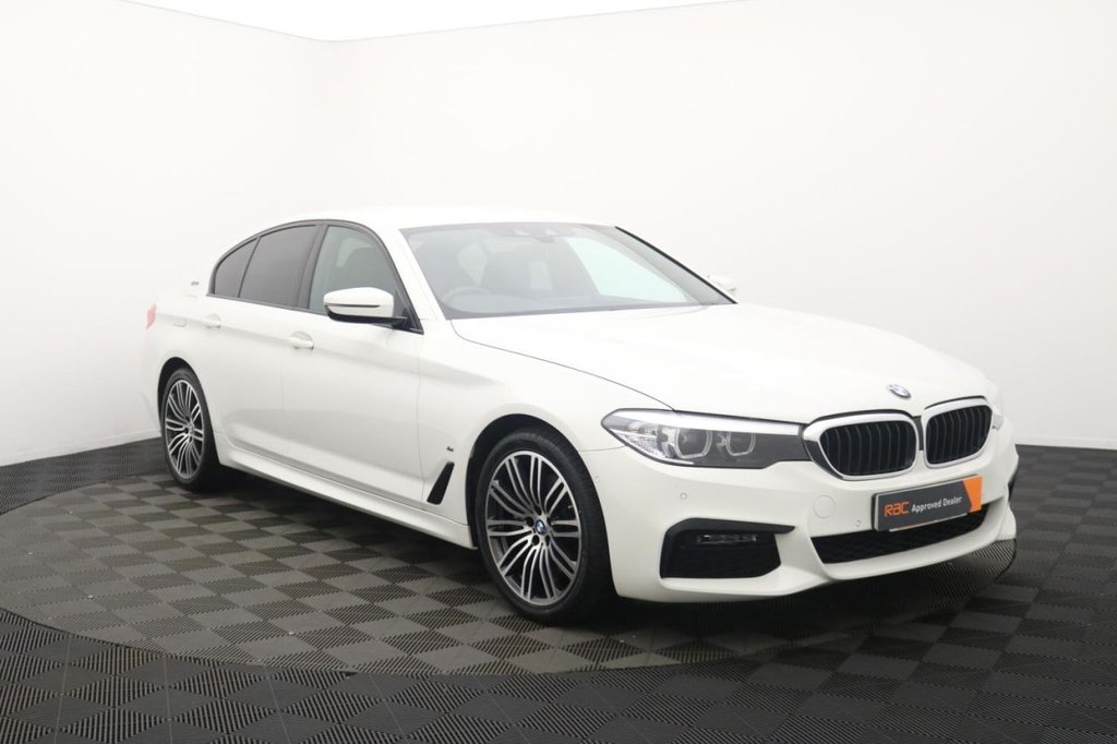 USED 2018 68 BMW 5 SERIES 2.0 530e 9.2kWh M Sport Saloon 4dr Petrol Plug-in Hybrid Auto Euro 6 (s/s) (252 ps) 19" Alloys, Sat Nav, Leather