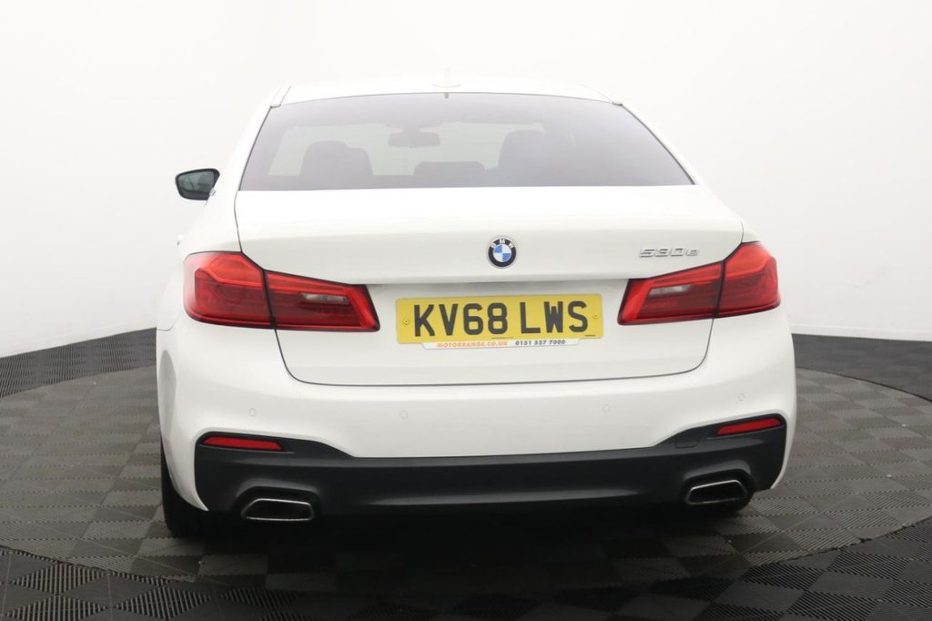 USED 2018 68 BMW 5 SERIES 2.0 530e 9.2kWh M Sport Saloon 4dr Petrol Plug-in Hybrid Auto Euro 6 (s/s) (252 ps) 19" Alloys, Sat Nav, Leather
